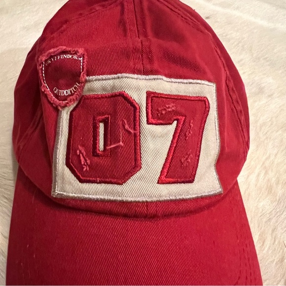 Harry Potter Gryffindor Quidditch 07 Ball Cap Adjustable Hat - Picture 4 of 7